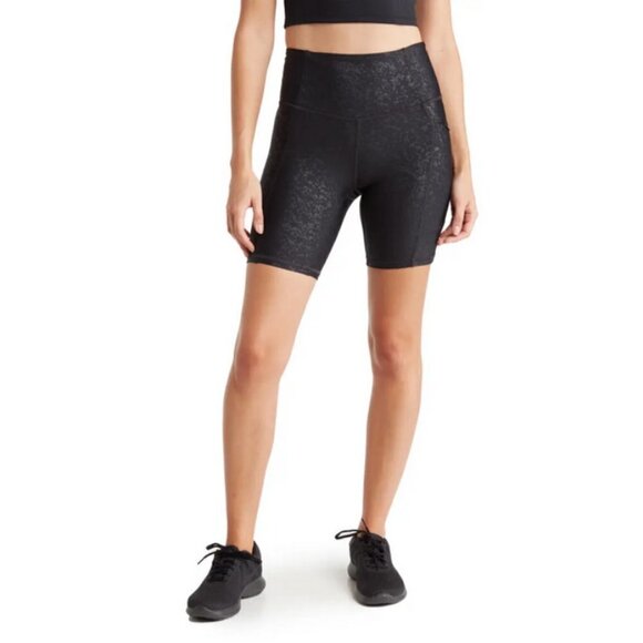 💕MARIKA💕 Hazel Bermuda Bike Shorts ~ Black Large L NWT - Picture 2 of 10